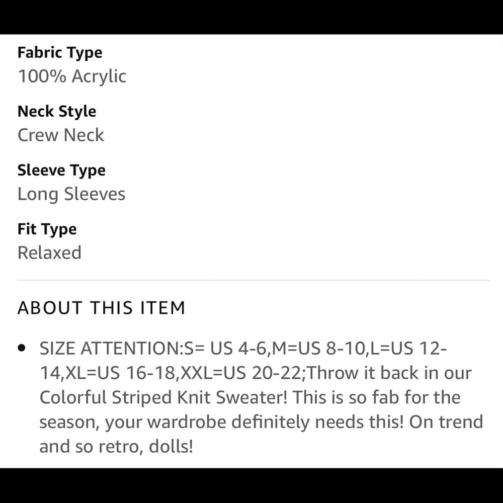 Multi Colored Sweater - Picture 13 of 14